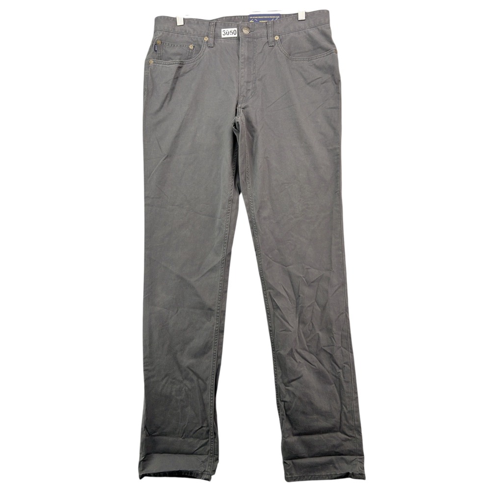Polo Ralph Lauren Pants Stretch Slim Straight Fit Mens 32x32 Grey Cotton Chino